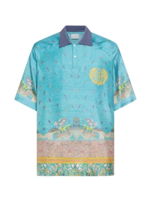 Tory Burch Monogram Jacquard Polo Top | Neutrals | FARFETCH