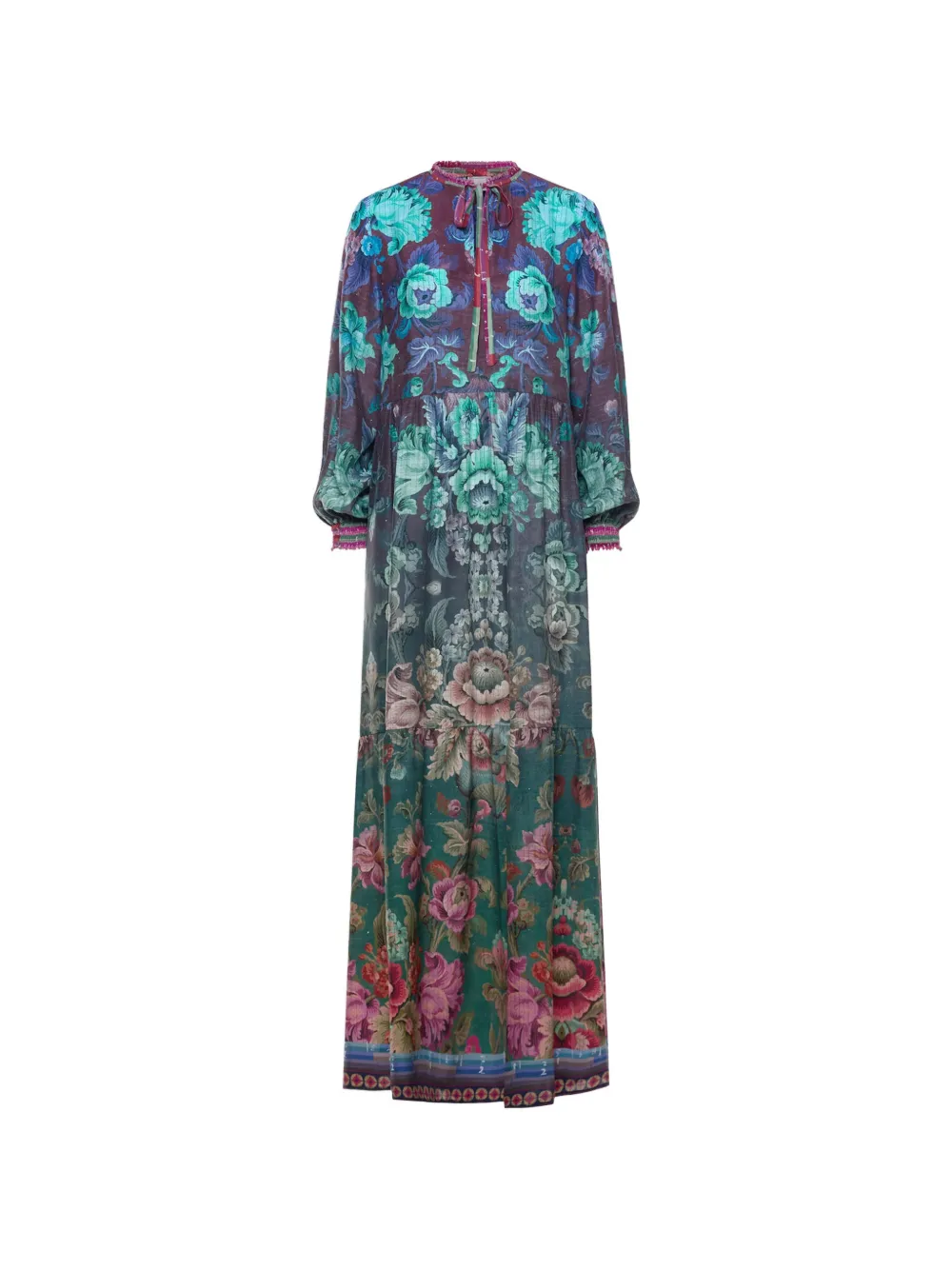 Pierre-Louis Mascia Tetris floral maxi dress - Verde