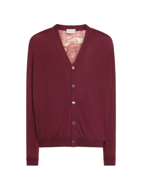 Pierre-Louis Mascia Tricot toile print V-neck cardigan