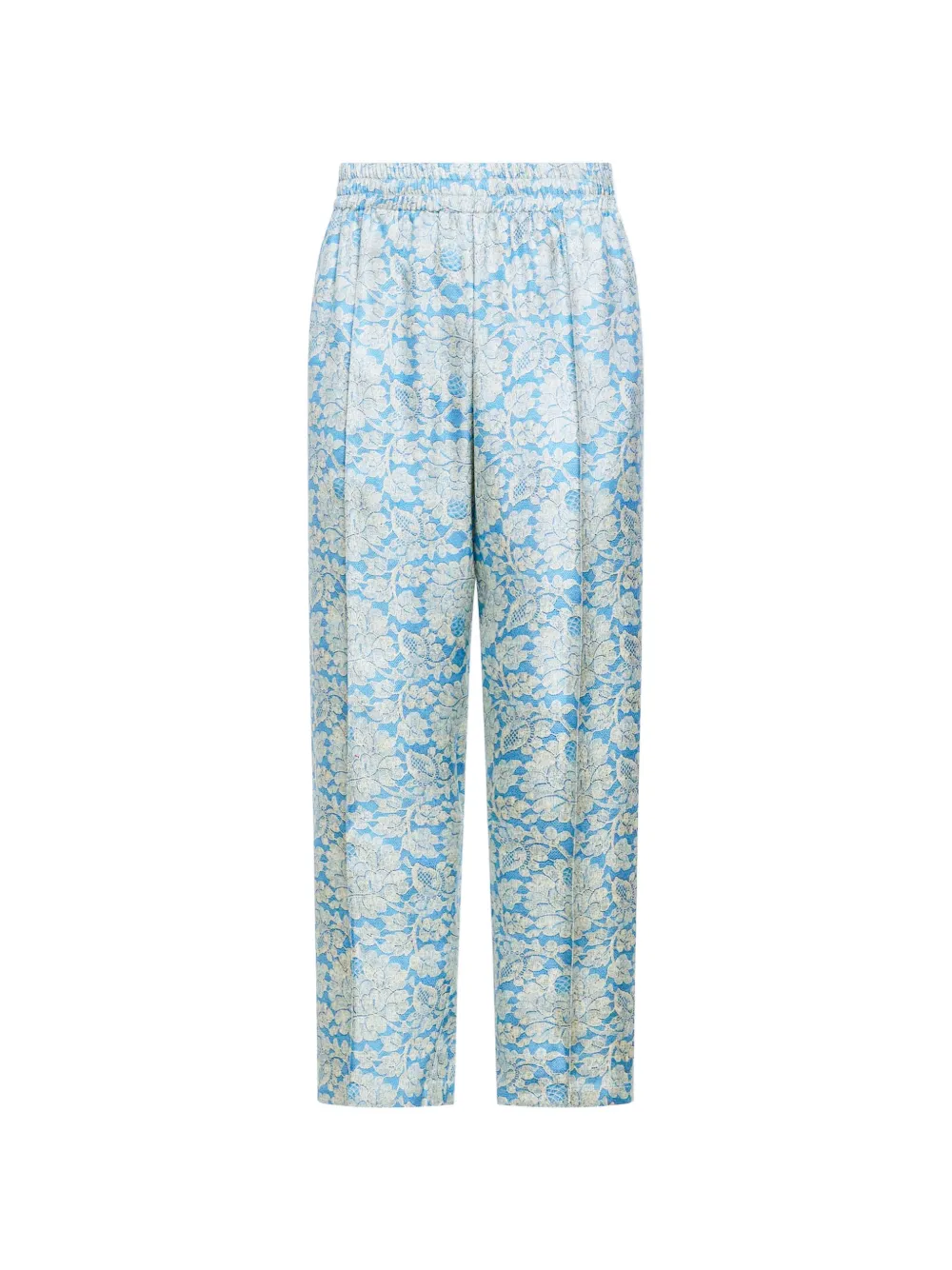 Pierre-Louis Mascia floral jacquard trousers - Blu