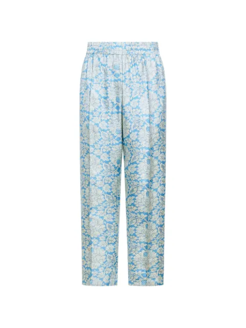 Pierre-Louis Mascia floral jacquard trousers