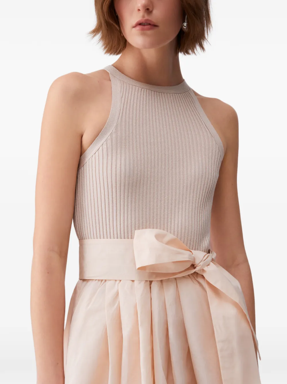 Asymmetrical Belted Dress
