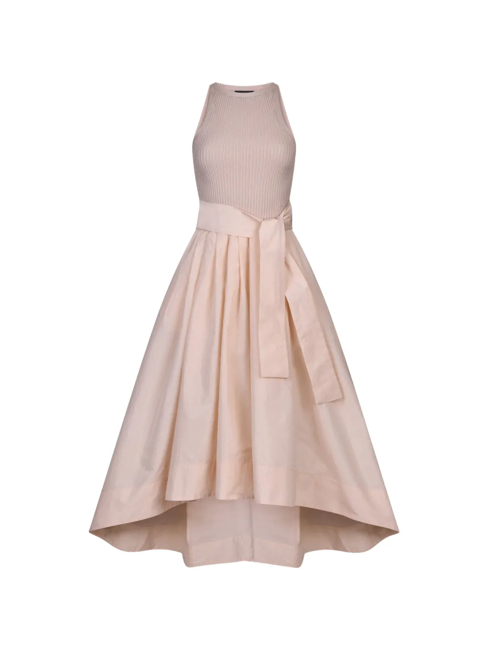 LIU JO asymmetrical belted dress - Toni neutri