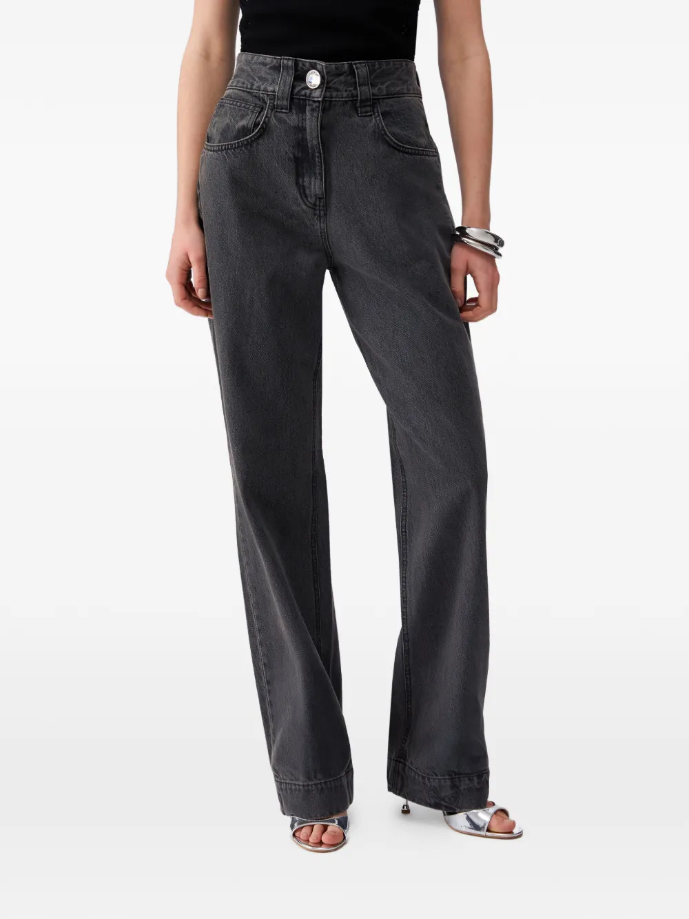  Liu Jo Five-pocket Flared Jeans - Black 