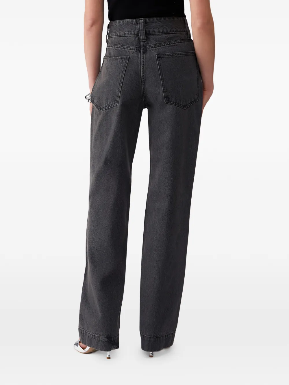 LIU JO Flared jeans met vijf zakken Zwart
