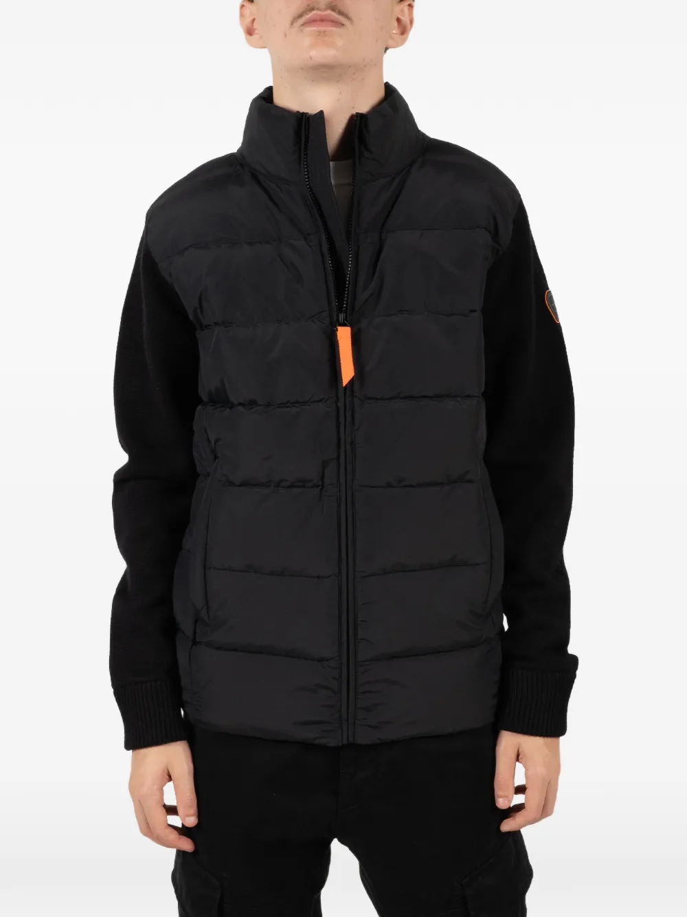 GERTRUDE Alessandro quilted zip-up cardigan - Nero