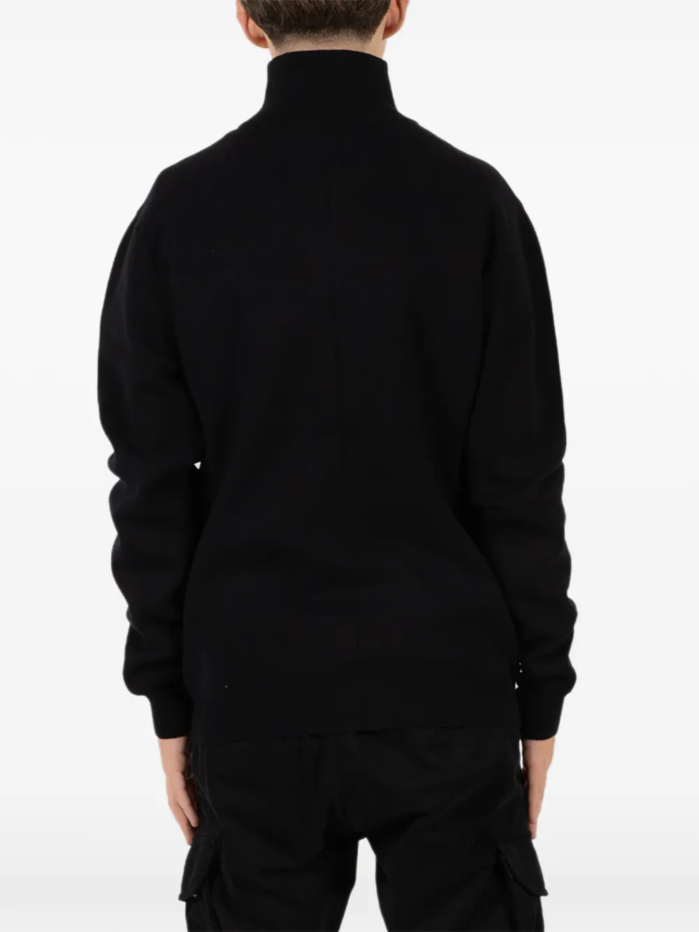  Gertrude Lewis Patch Half-zip Sweater - Black 