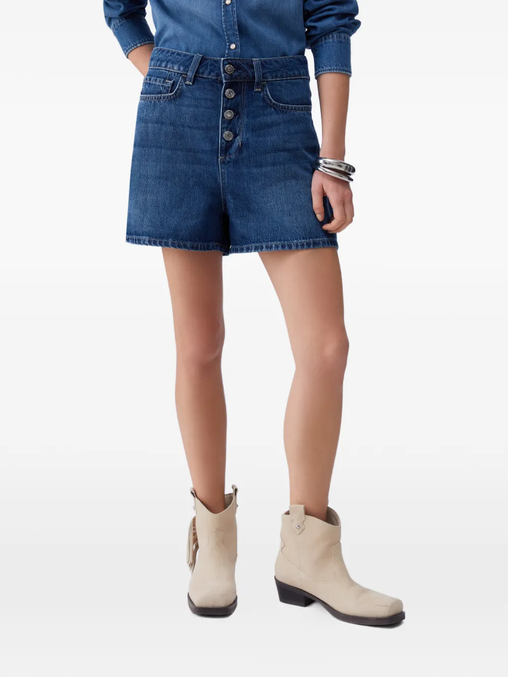 LIU JO Shorts met knopen Blauw