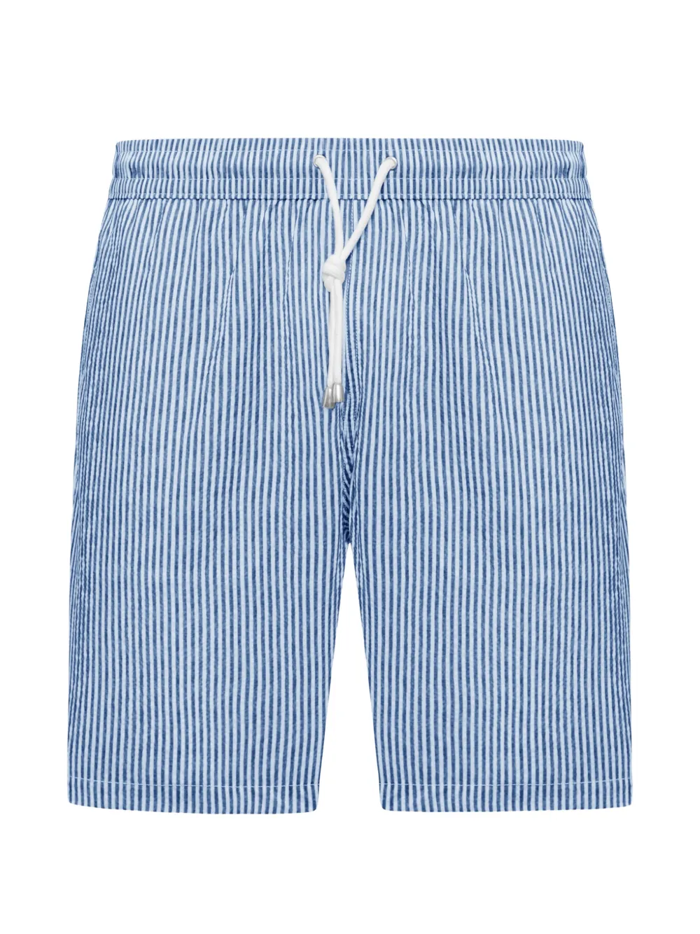 Fay Costume da bagno a righe con coulisse - Blu