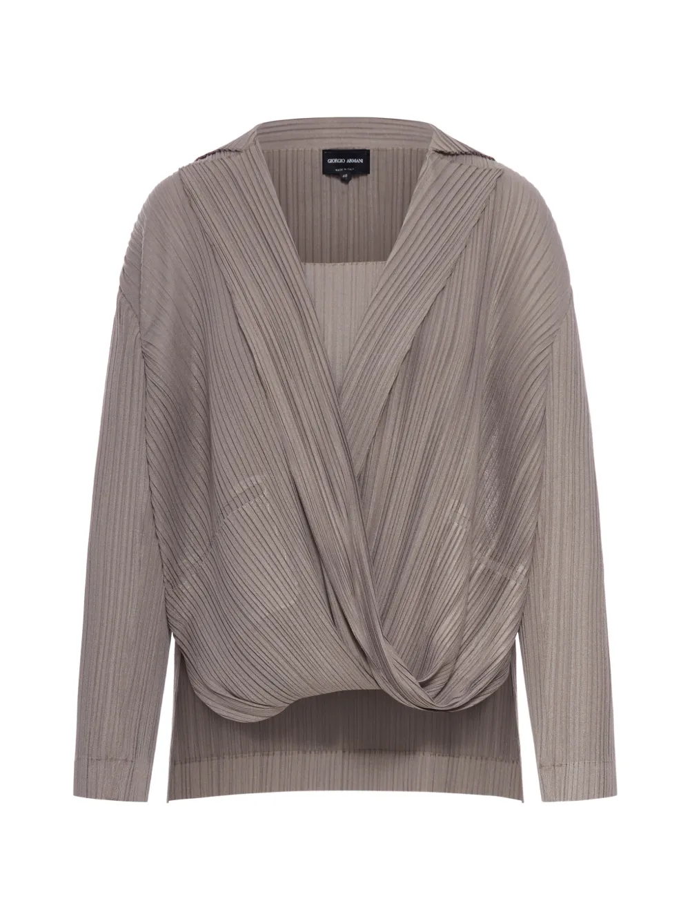 Giorgio Armani pleated twin set - Nude