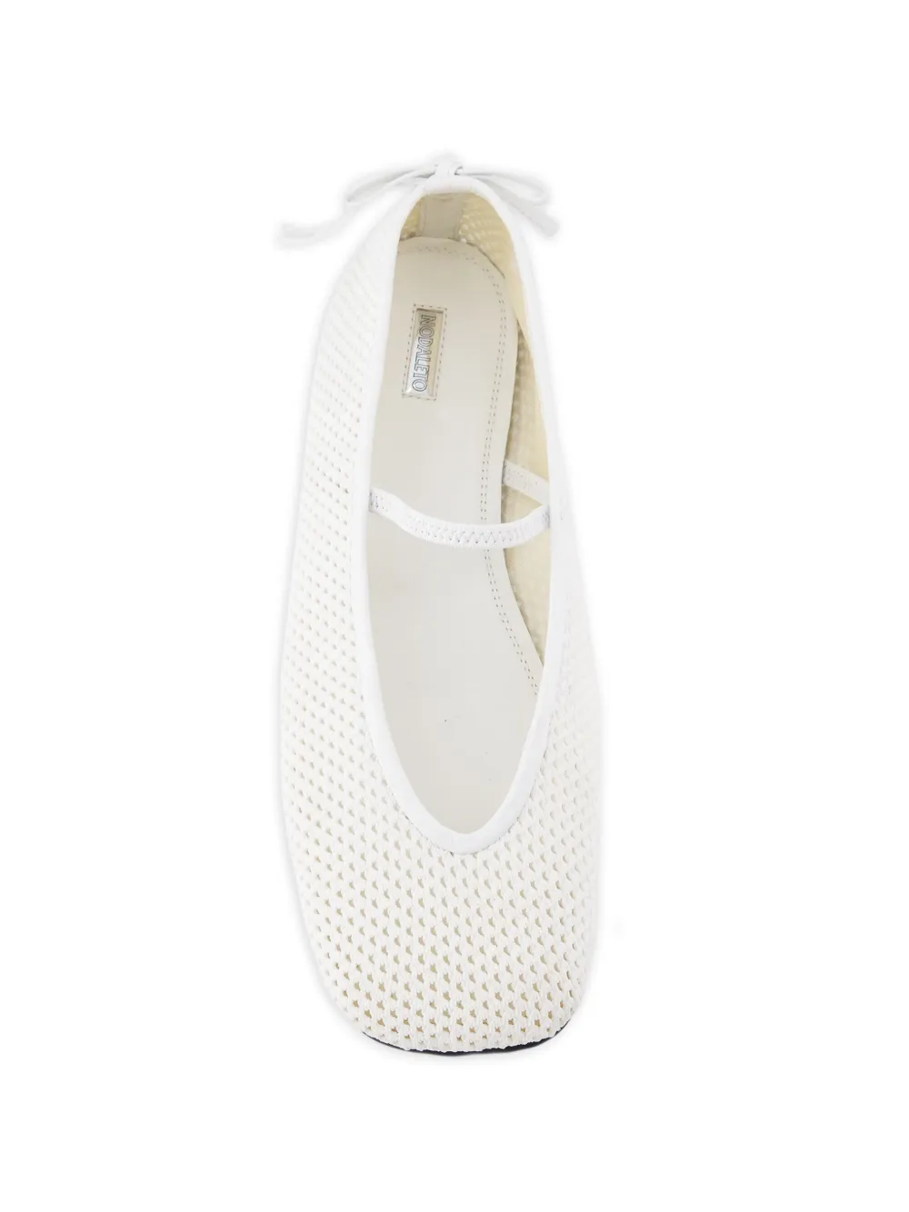 Nodaleto Bulla Node ballerina's met gehaakt bandje Wit