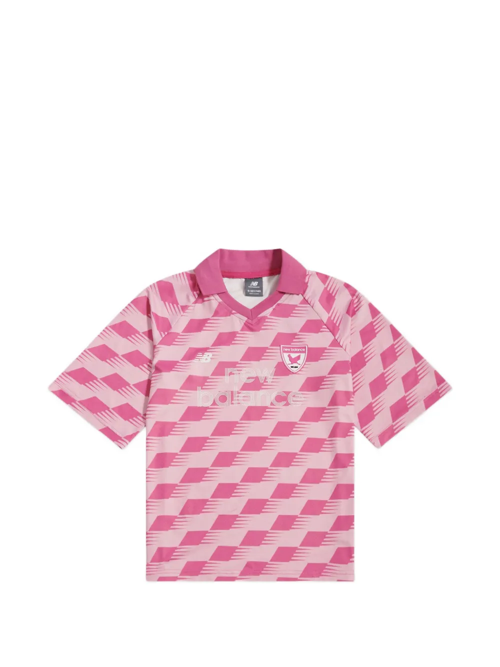 New Balance Kids patterned short-sleeve top - Rosa