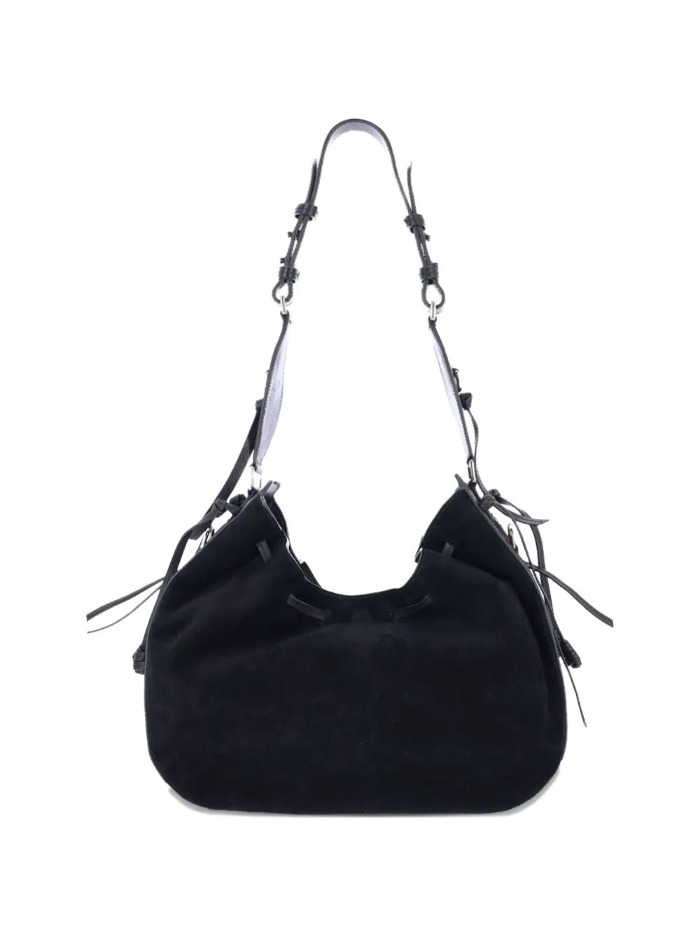 ISABEL MARANT Bolton Hobo schoudertas met trekkoord Zwart