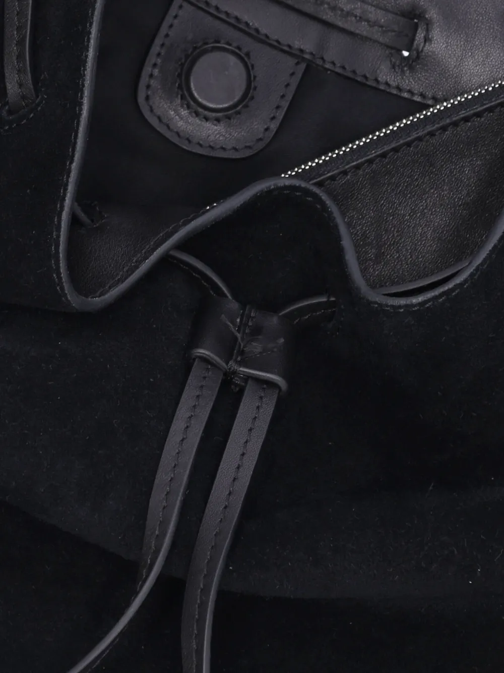 ISABEL MARANT Bolton Hobo schoudertas met trekkoord Zwart