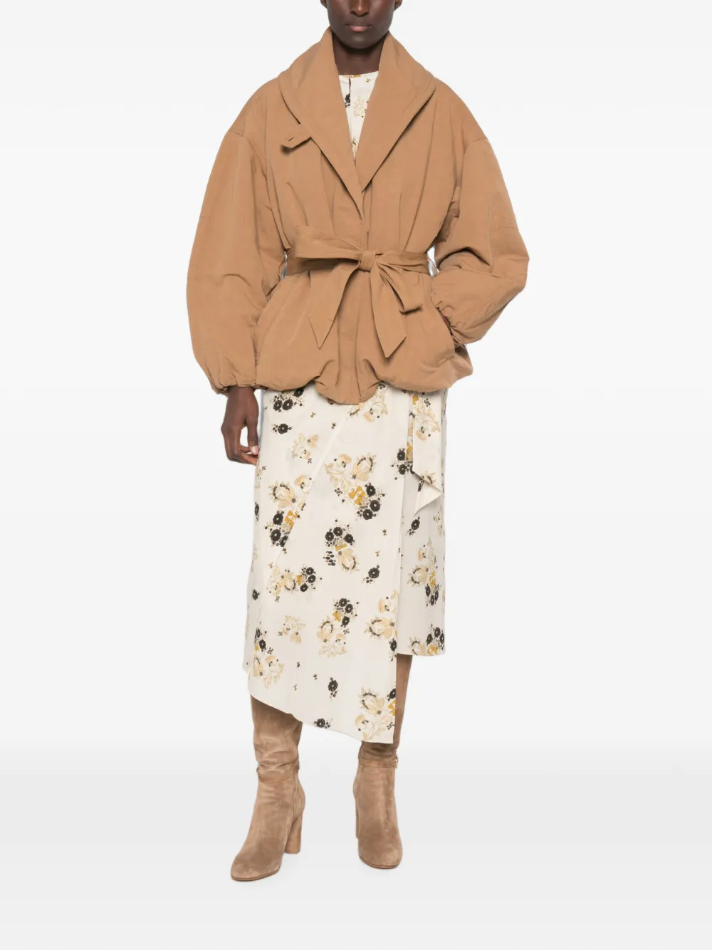 ISABEL MARANT Volinda jack met ceintuur Bruin