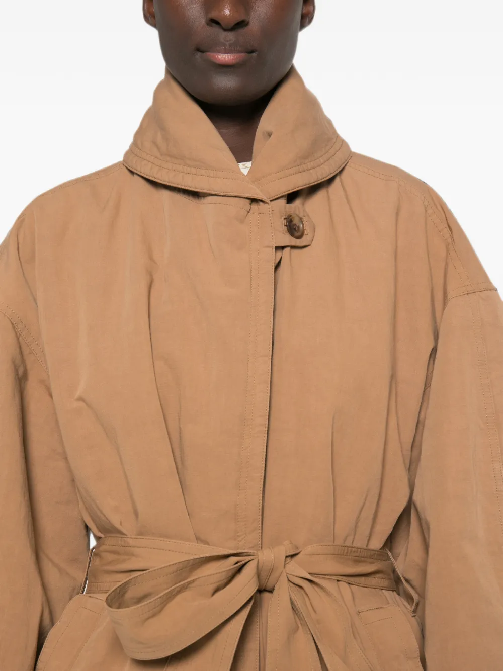 ISABEL MARANT Volinda jack met ceintuur Bruin