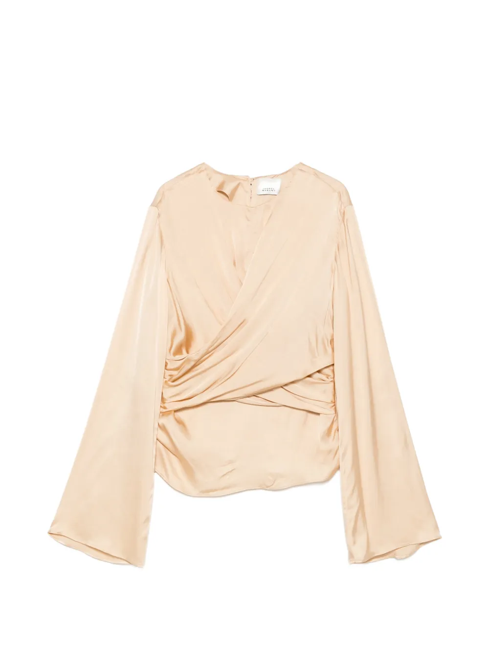 ISABEL MARANT Neame crossover-detail blouse - Toni neutri