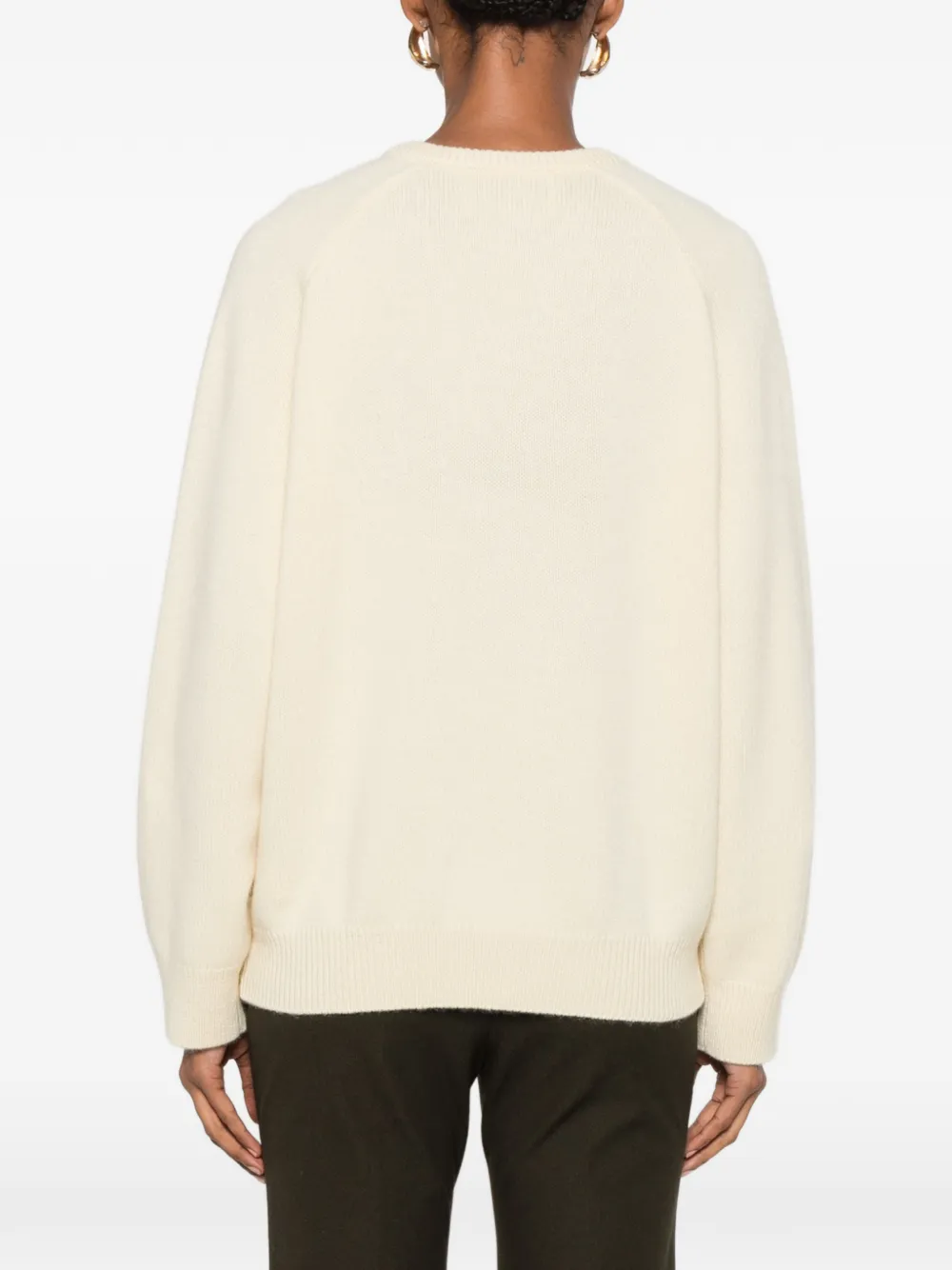 Soft Goat Trui met V-hals Geel