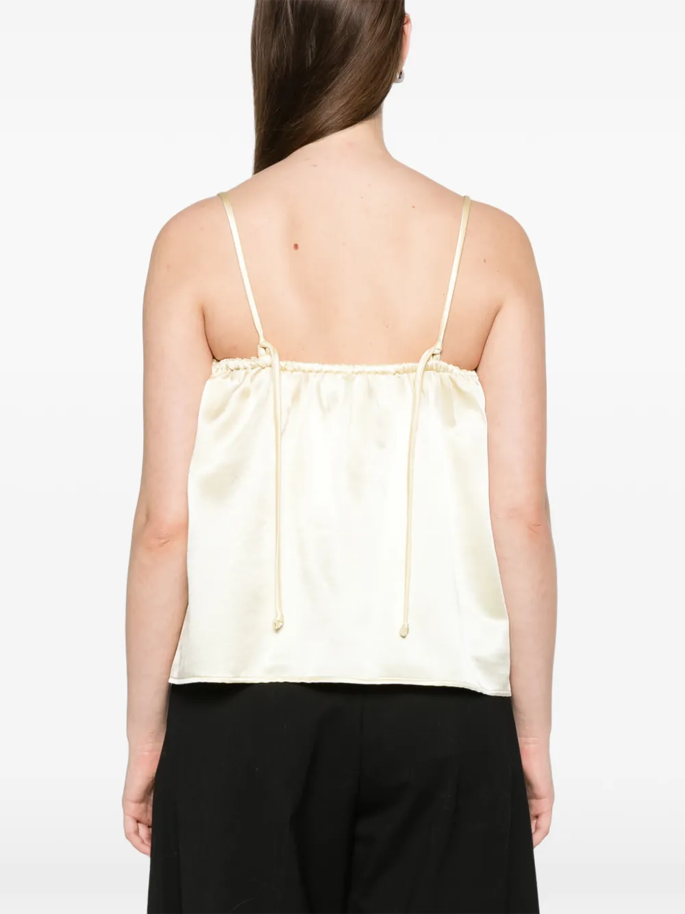 Soft Goat silk singlet Beige