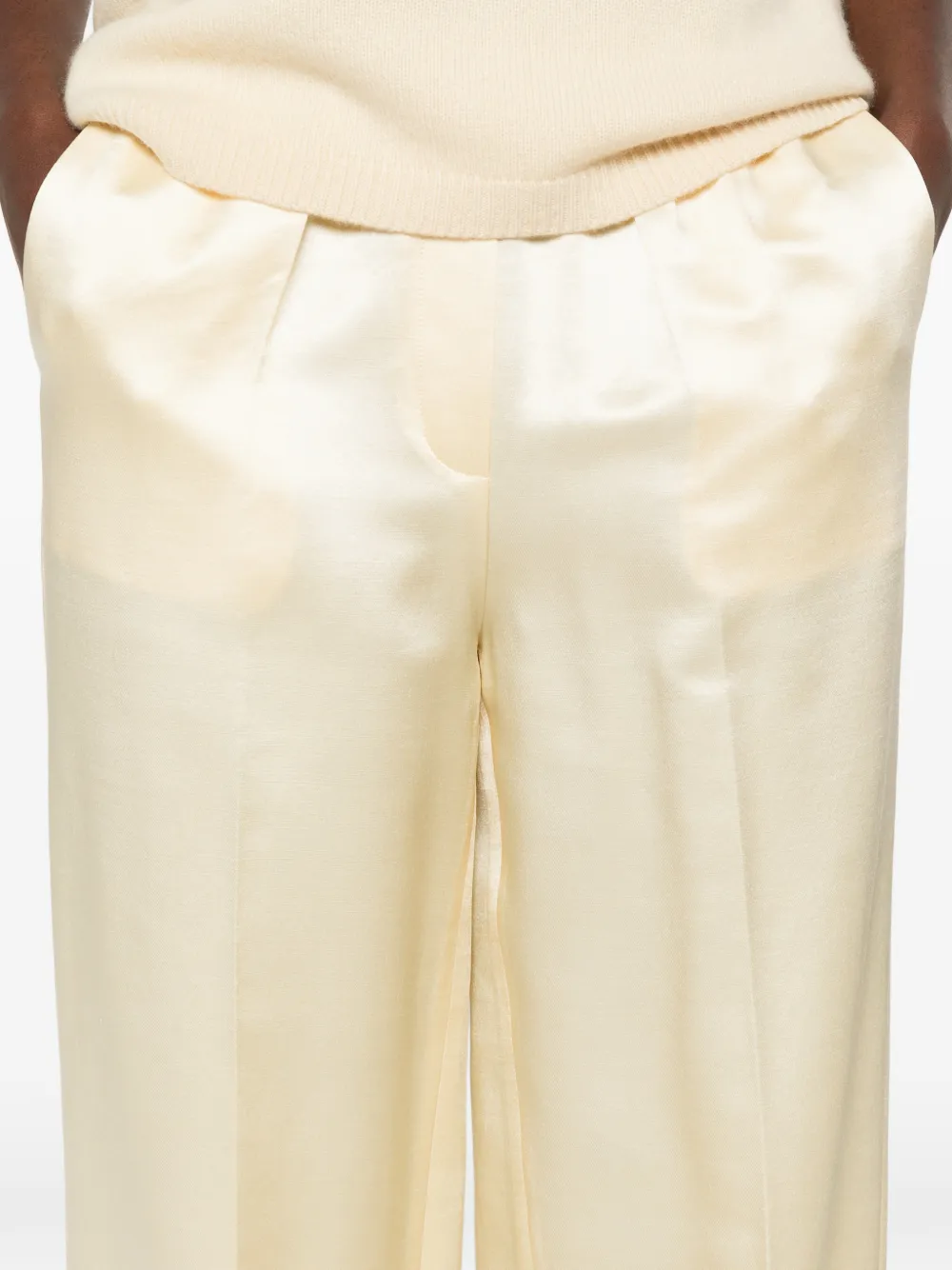 Soft Goat wide-leg silk-blend trousers from Soft Goat