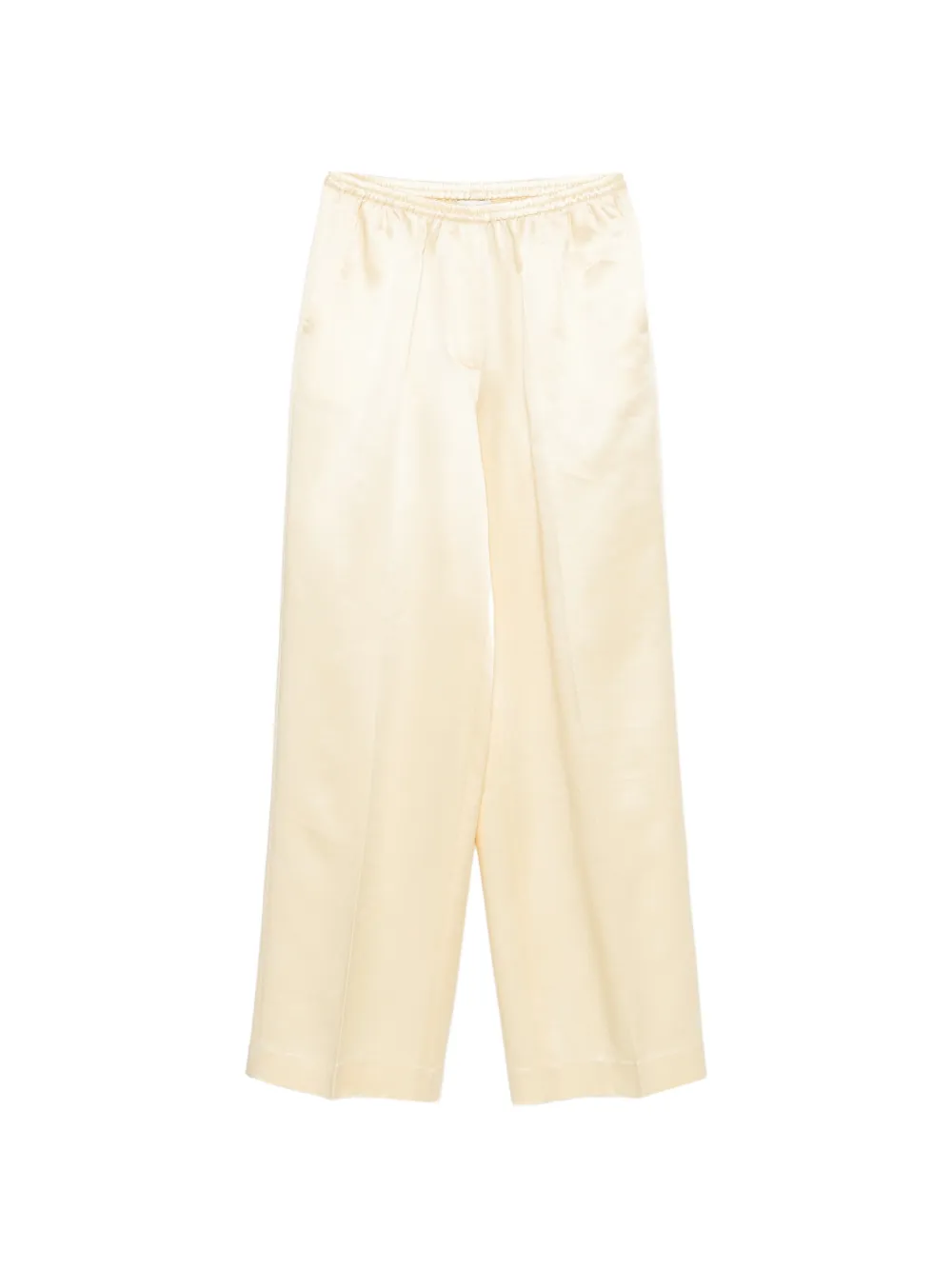 Soft Goat wide-leg silk-blend trousers - Giallo