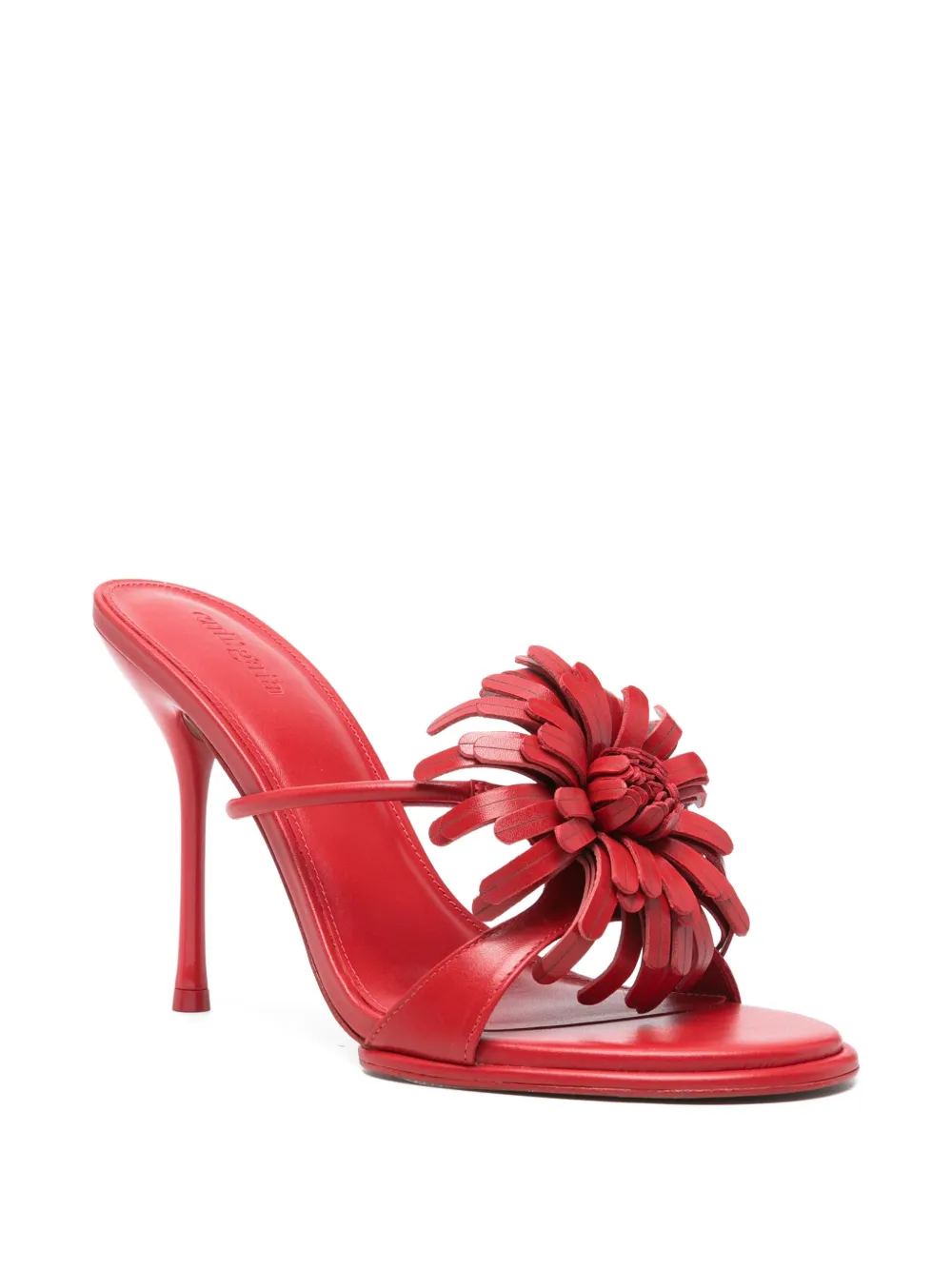 Cult Gaia Carla floral-appliqué sandals Rood