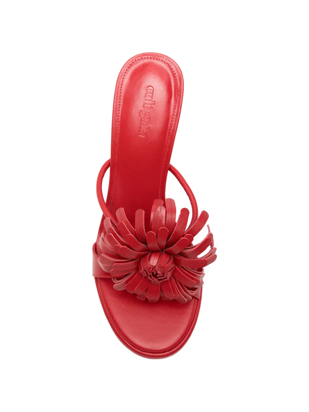 Cult Gaia Carla floral-appliqué sandals Rood