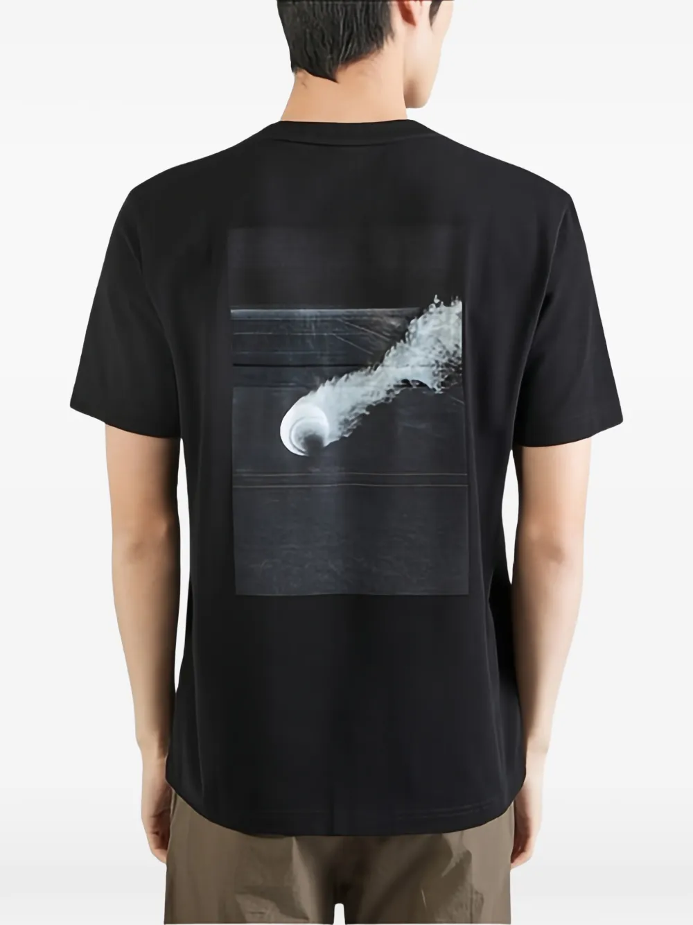 BOSS T-shirt met ronde hals Zwart