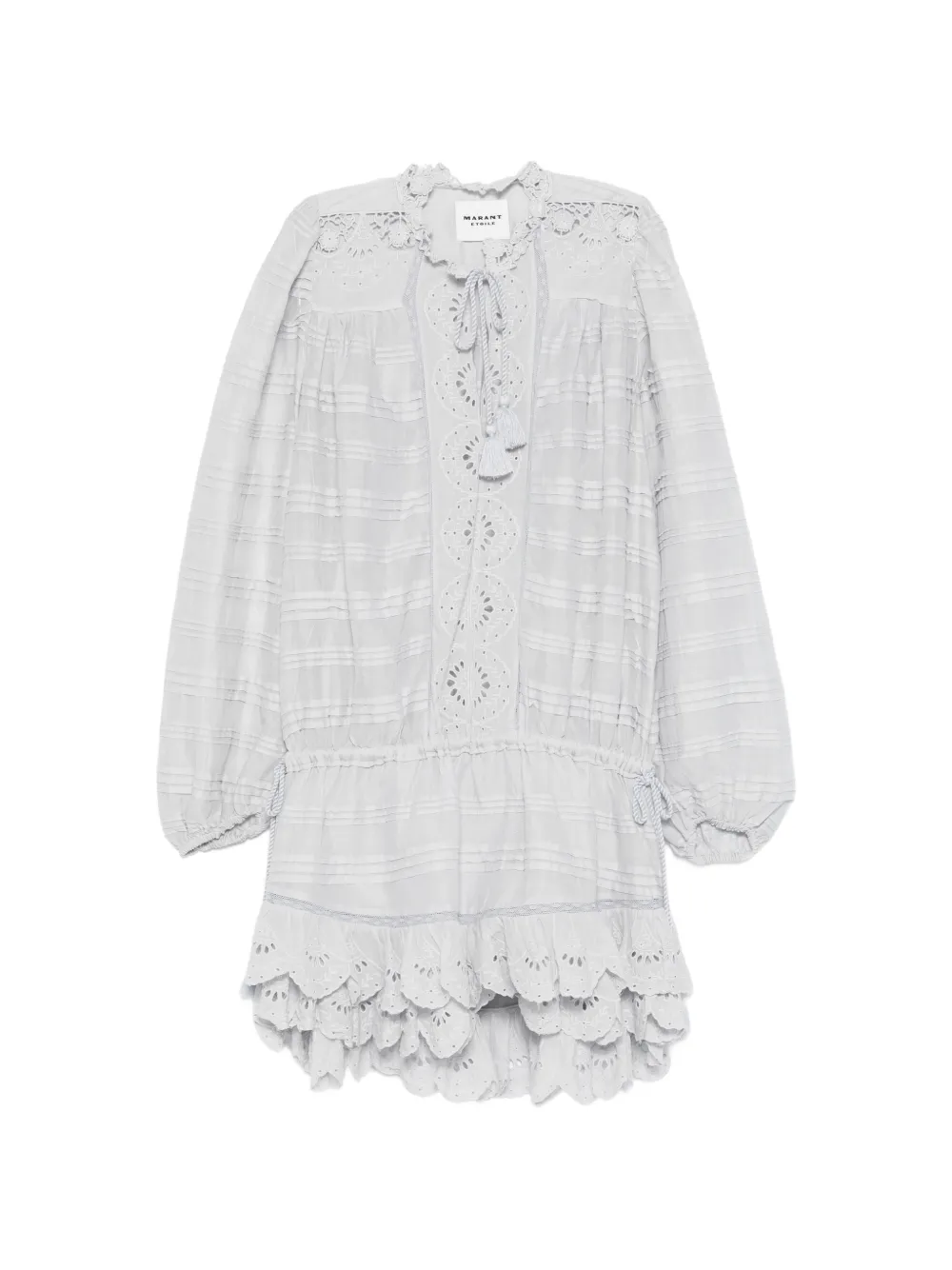 MARANT ÉTOILE Abito corto Preya con ruches - Blu