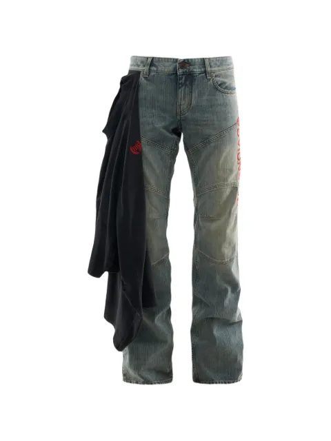 Balenciaga layered low-waist jeans