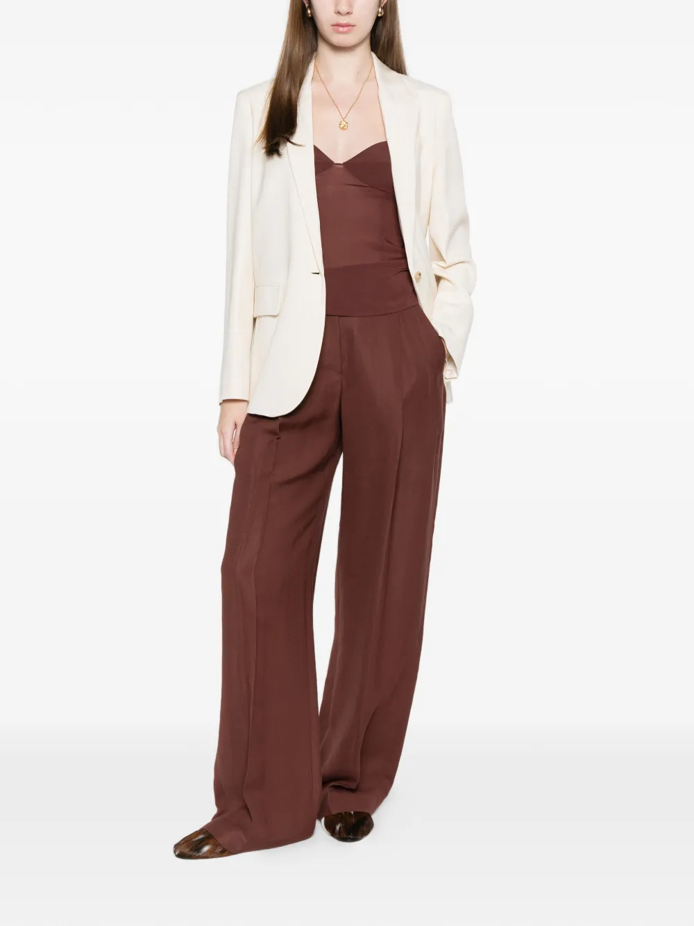  Forte Forte Falp-pockets Blazer - Neutrals 
