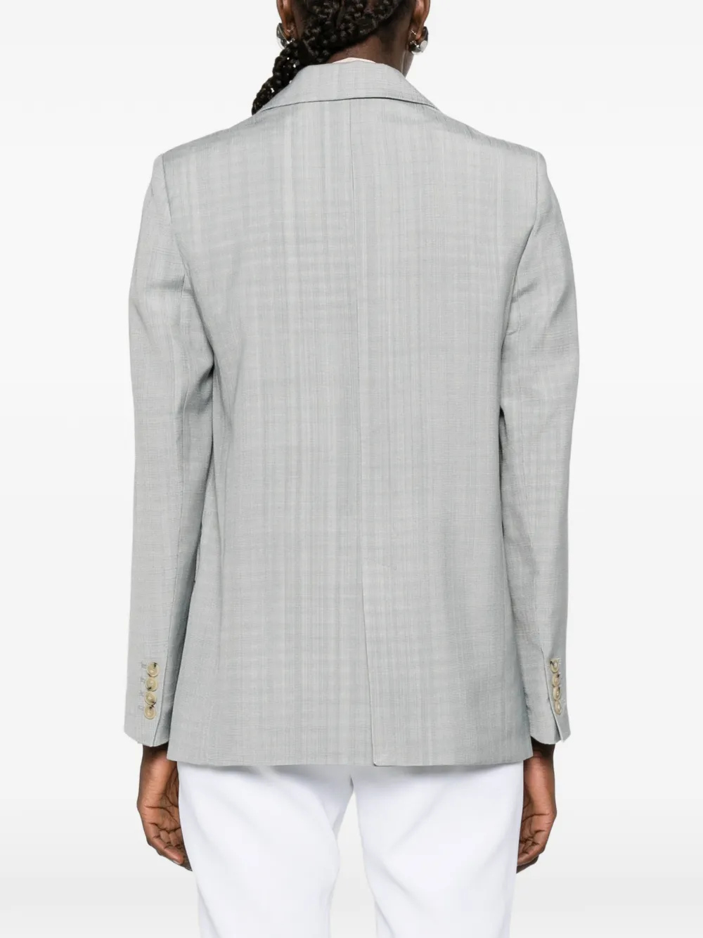 Forte Blazer met enkele rij knopen Grijs