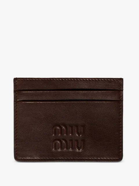Miu Miu nappa leather card holder