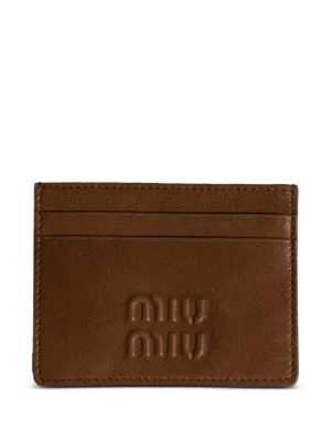 Miu Miu カードケース | ブラウン | FARFETCH JP