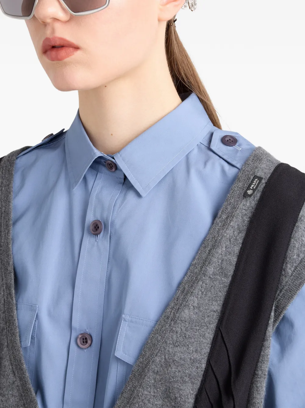 Prada Katoenen overhemd Blauw