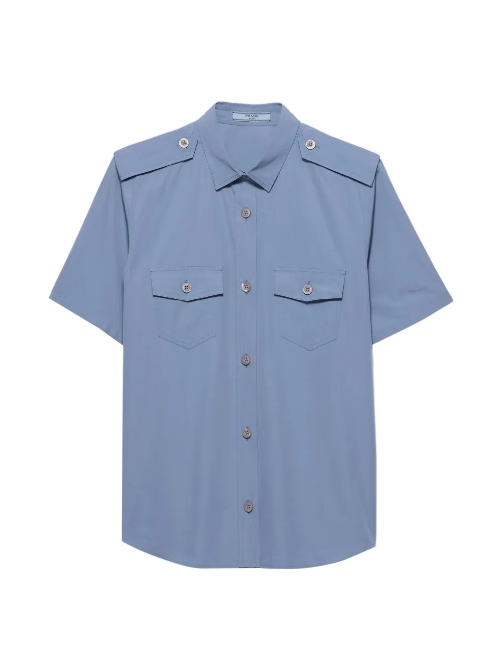 Prada cotton poplin shirt - Blu