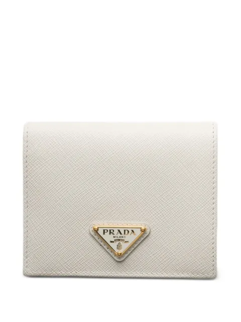 Prada petit portefeuille en cuir en cuir Saffiano