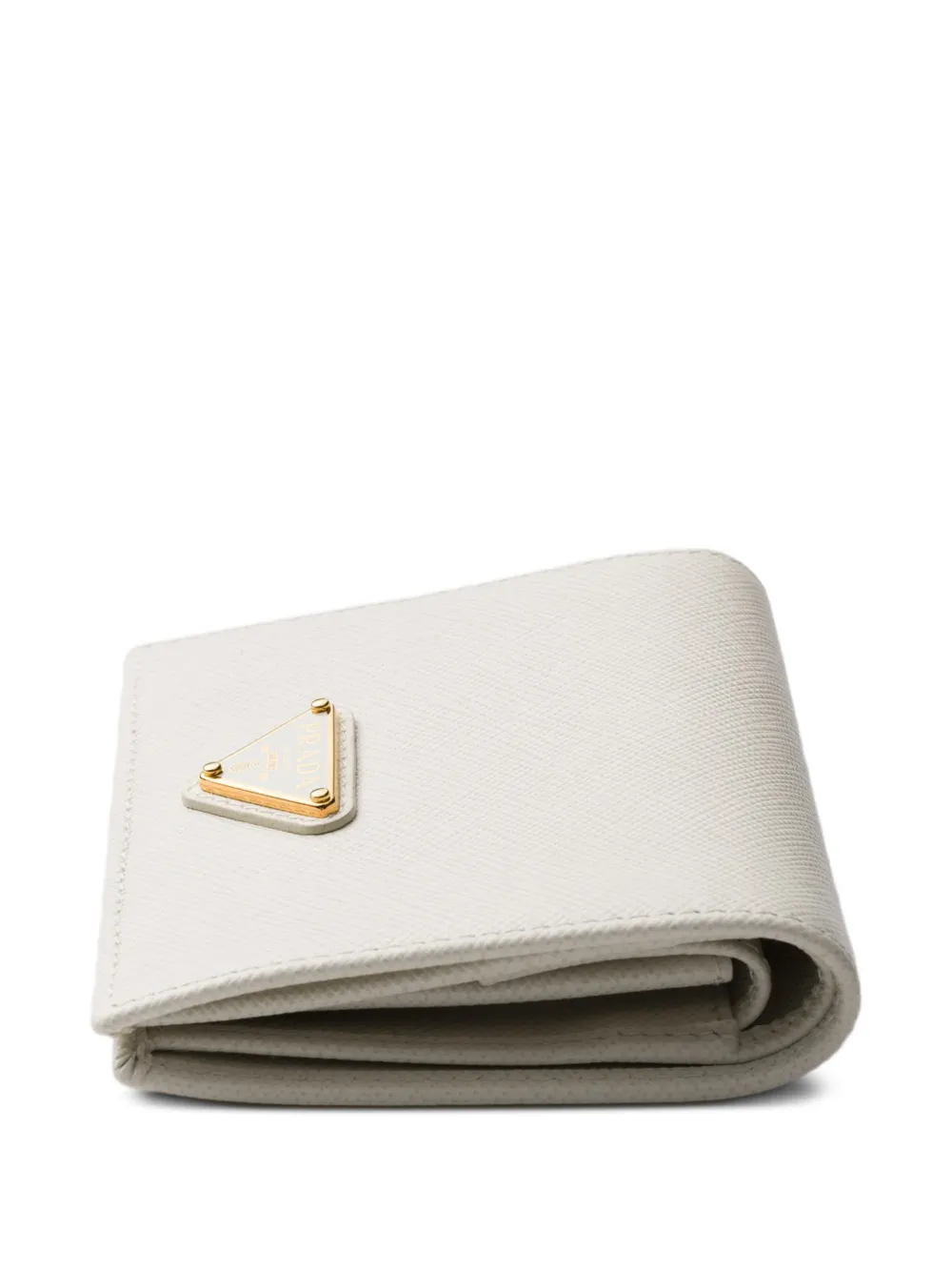 Prada Kleine Saffiano leren portemonnee Beige