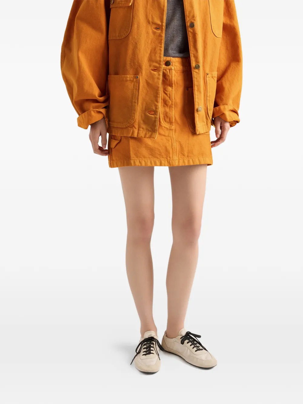 Prada Canvas mini-rok Oranje