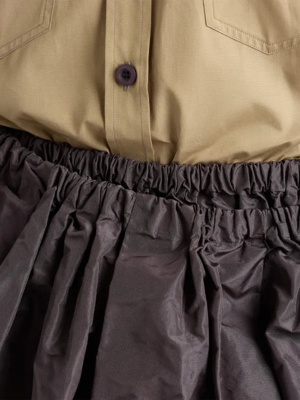 Prada Technical Taffeta Skirt | Grey | FARFETCH ID