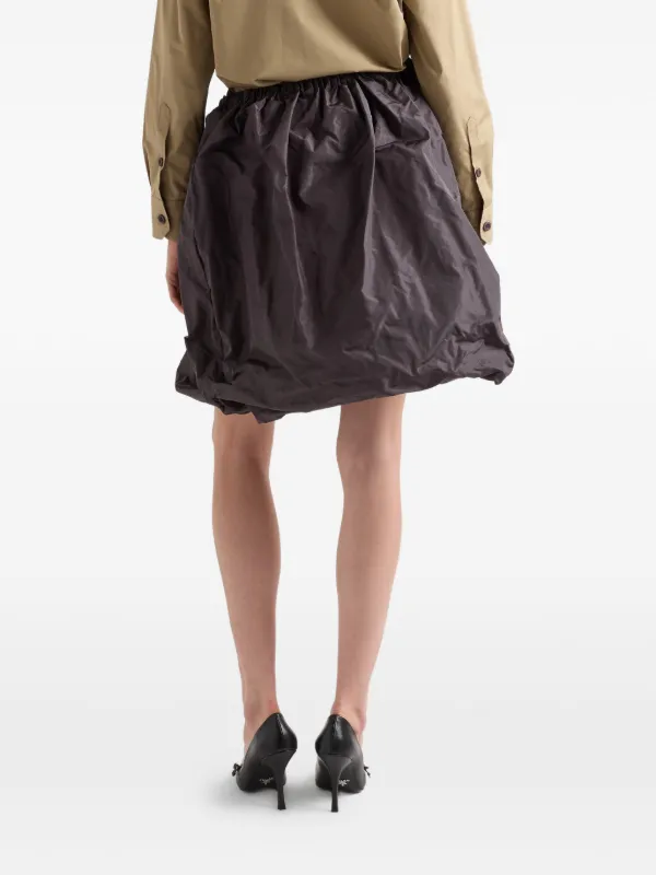 プラダ　キュロットスカート Prada Technical Taffeta Skirt | Grey | FARFETCH ID