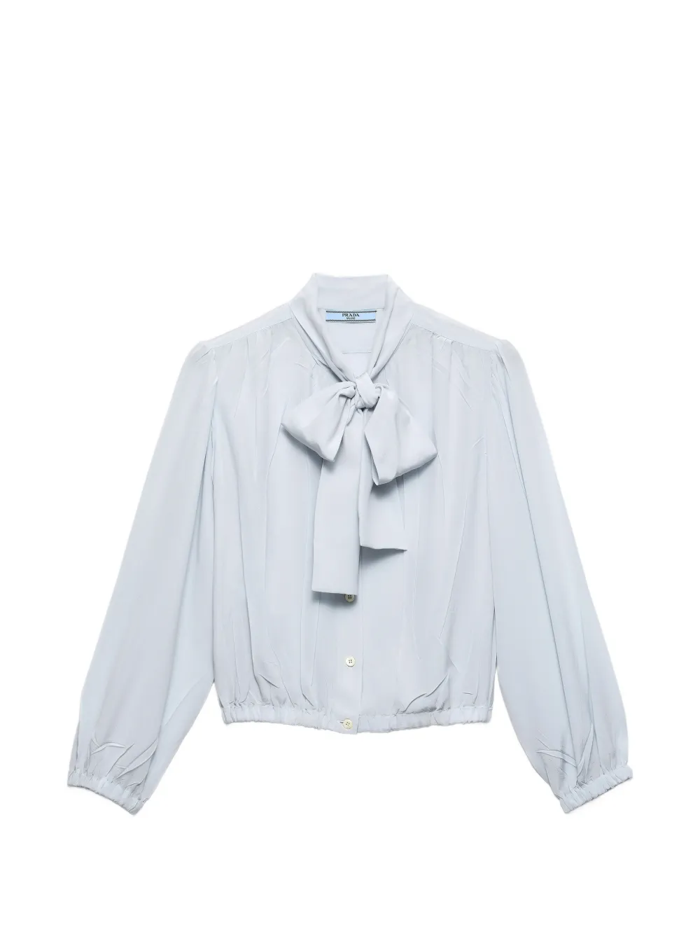 Prada crepe de chine shirt - Blau