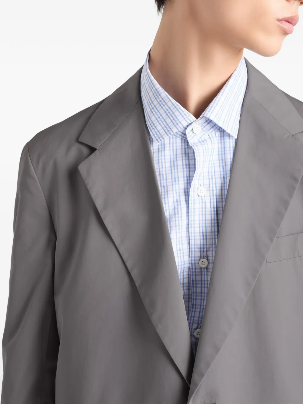 single-breasted cotton jacket