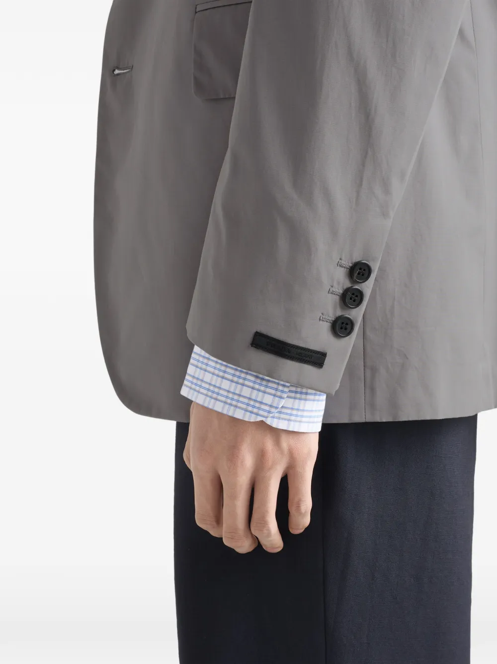 single-breasted cotton jacket