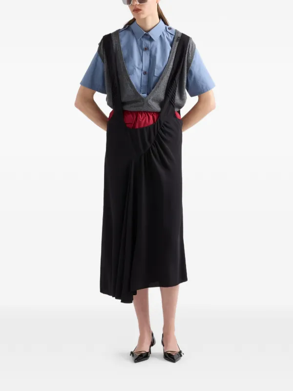 Prada ポプリン ショートパンツ | レッド | FARFETCH JP