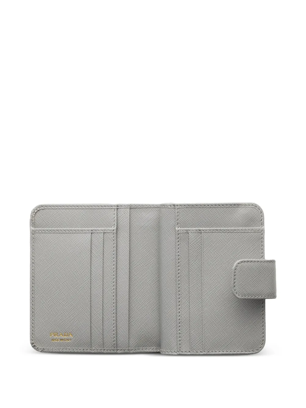 Prada Saffiano leren portemonnee Grijs