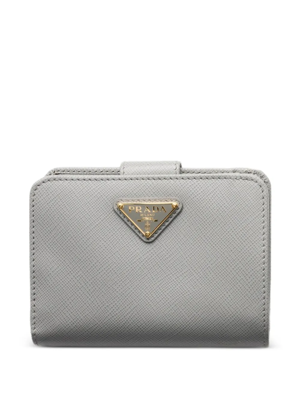 Prada small saffiano leather wallet - Grigio