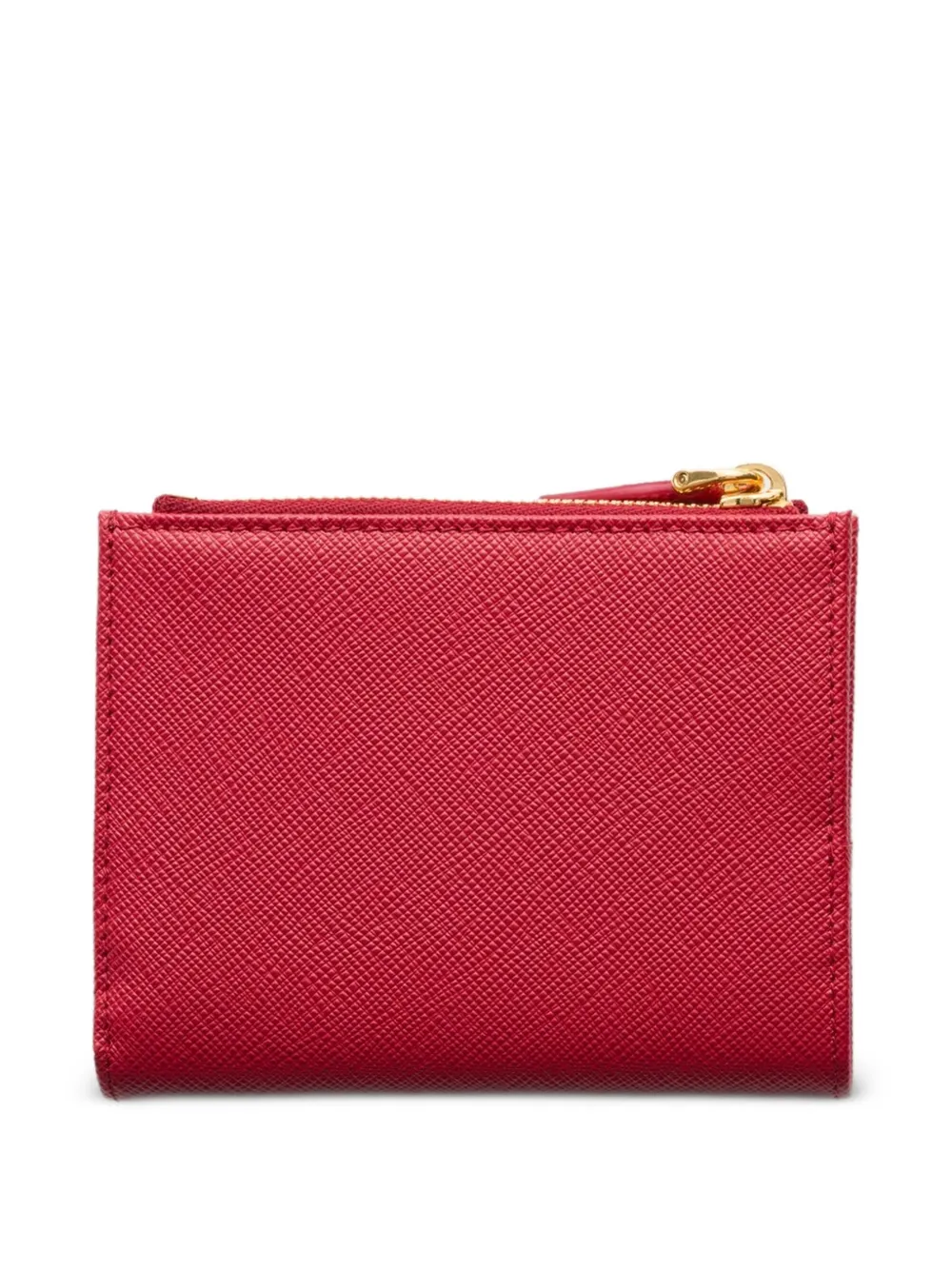 Prada Kleine Saffiano leren portemonnee Rood