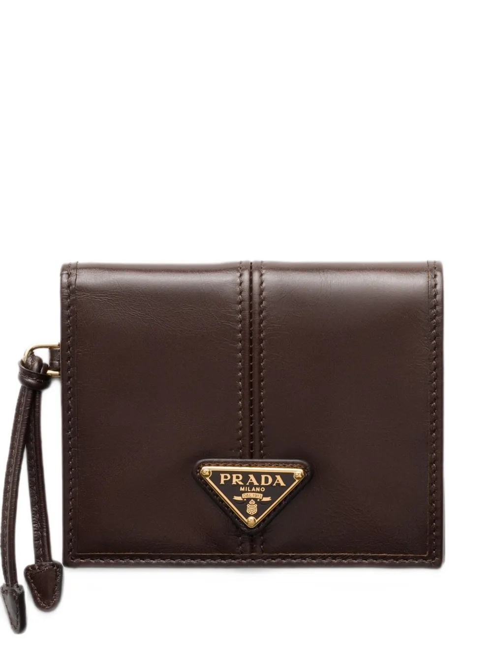 Prada Small leather wallet - Marrone