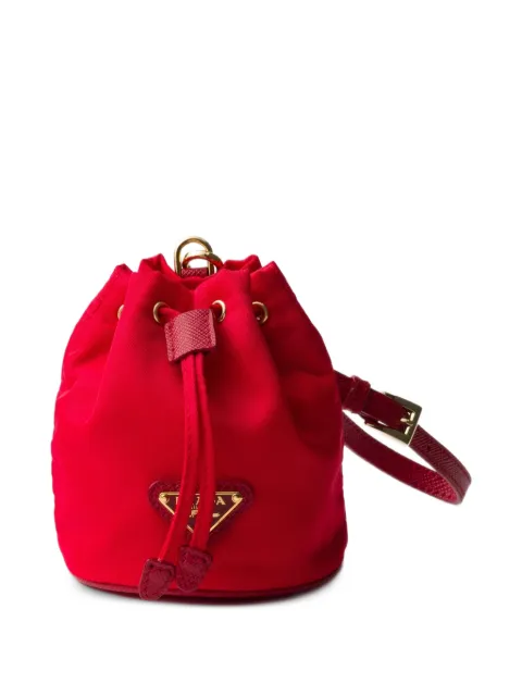 Prada dije de llavero Icon Re-Nylon mini